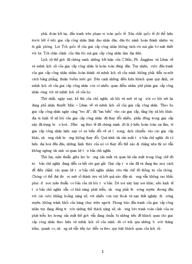 image for page Sứ mệnh lịch sử của giai cấp công nhân 1