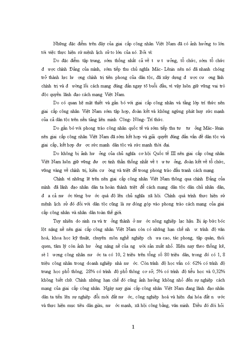 image for page Sứ mệnh lịch sử của giai cấp công nhân 1