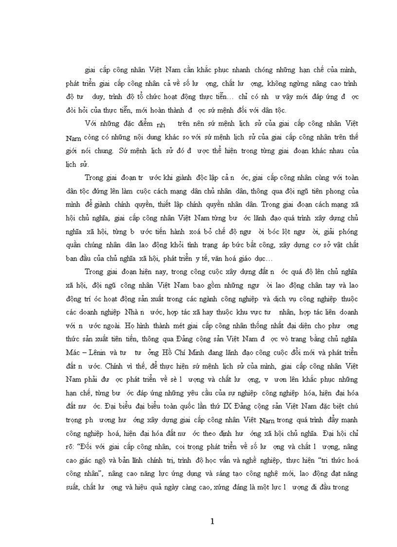 image for page Sứ mệnh lịch sử của giai cấp công nhân 1