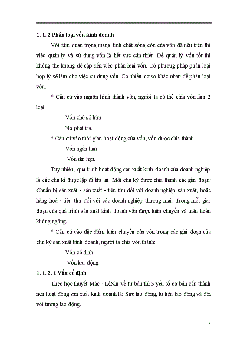 image for page Những vấn đề chung về vốn và hiệu quả sử dụng vốn kinh doanh của doanh nghiệp 1