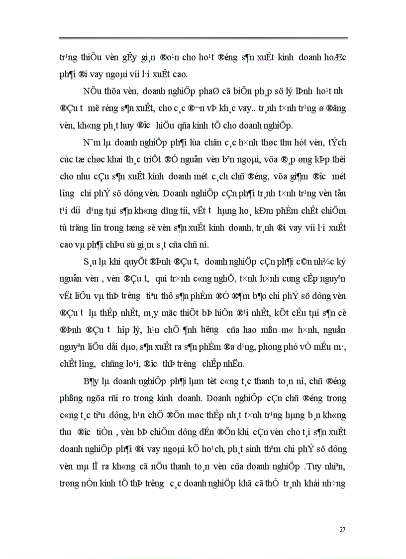 image for page Những vấn đề chung về vốn và hiệu quả sử dụng vốn kinh doanh của doanh nghiệp 1