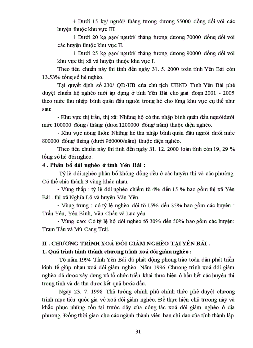 image for page Một số giải pháp nhằm đẩy mạnh chương trình xoá đói giảm nghèo tại Yên Bái 1