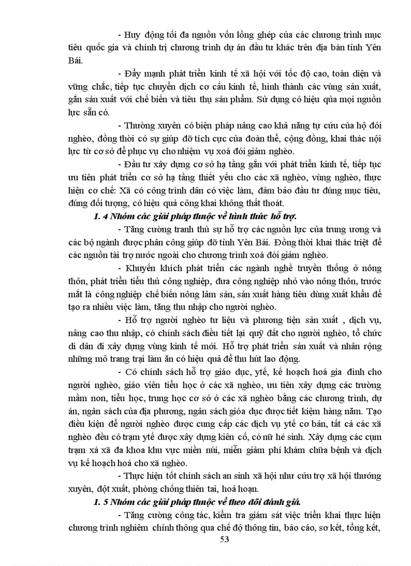 image for page Một số giải pháp nhằm đẩy mạnh chương trình xoá đói giảm nghèo tại Yên Bái 1