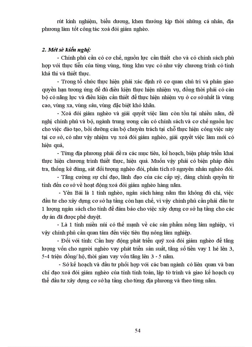image for page Một số giải pháp nhằm đẩy mạnh chương trình xoá đói giảm nghèo tại Yên Bái 1
