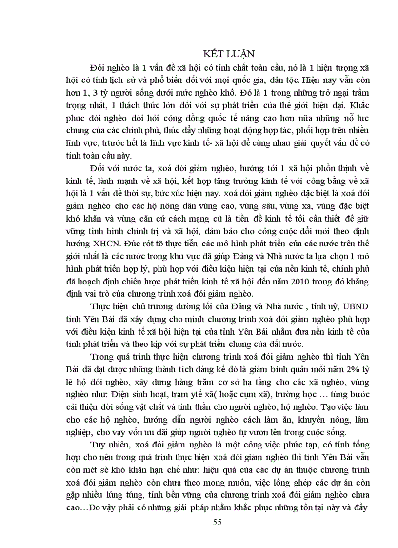 image for page Một số giải pháp nhằm đẩy mạnh chương trình xoá đói giảm nghèo tại Yên Bái 1