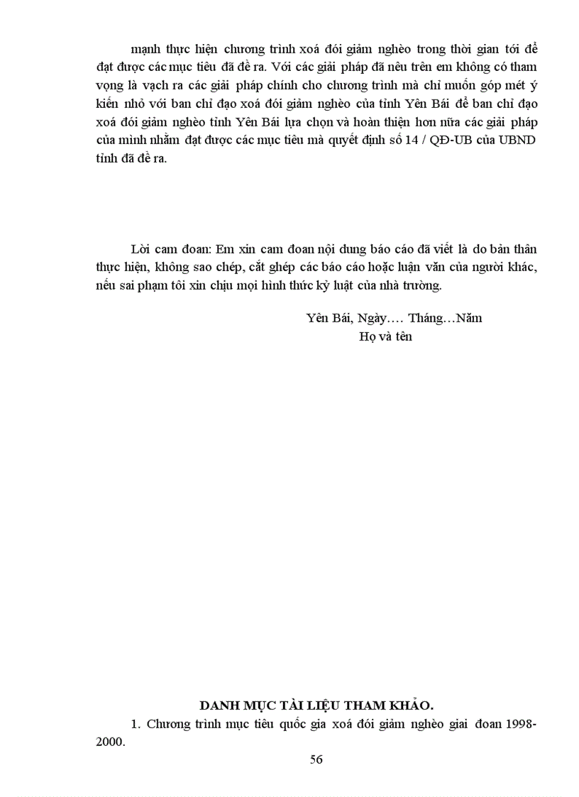 image for page Một số giải pháp nhằm đẩy mạnh chương trình xoá đói giảm nghèo tại Yên Bái 1