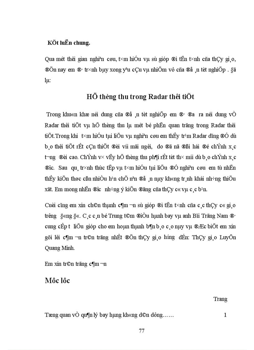 image for page Radar thời tiết và hệ thống thu