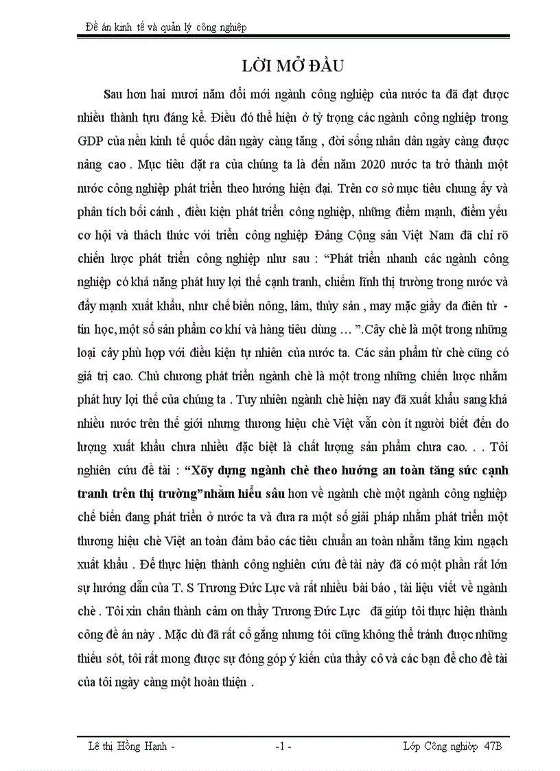 image for page Xây dựng ngành chè theo hướng an toàn tăng sức cạnh tranh trên thị trường
