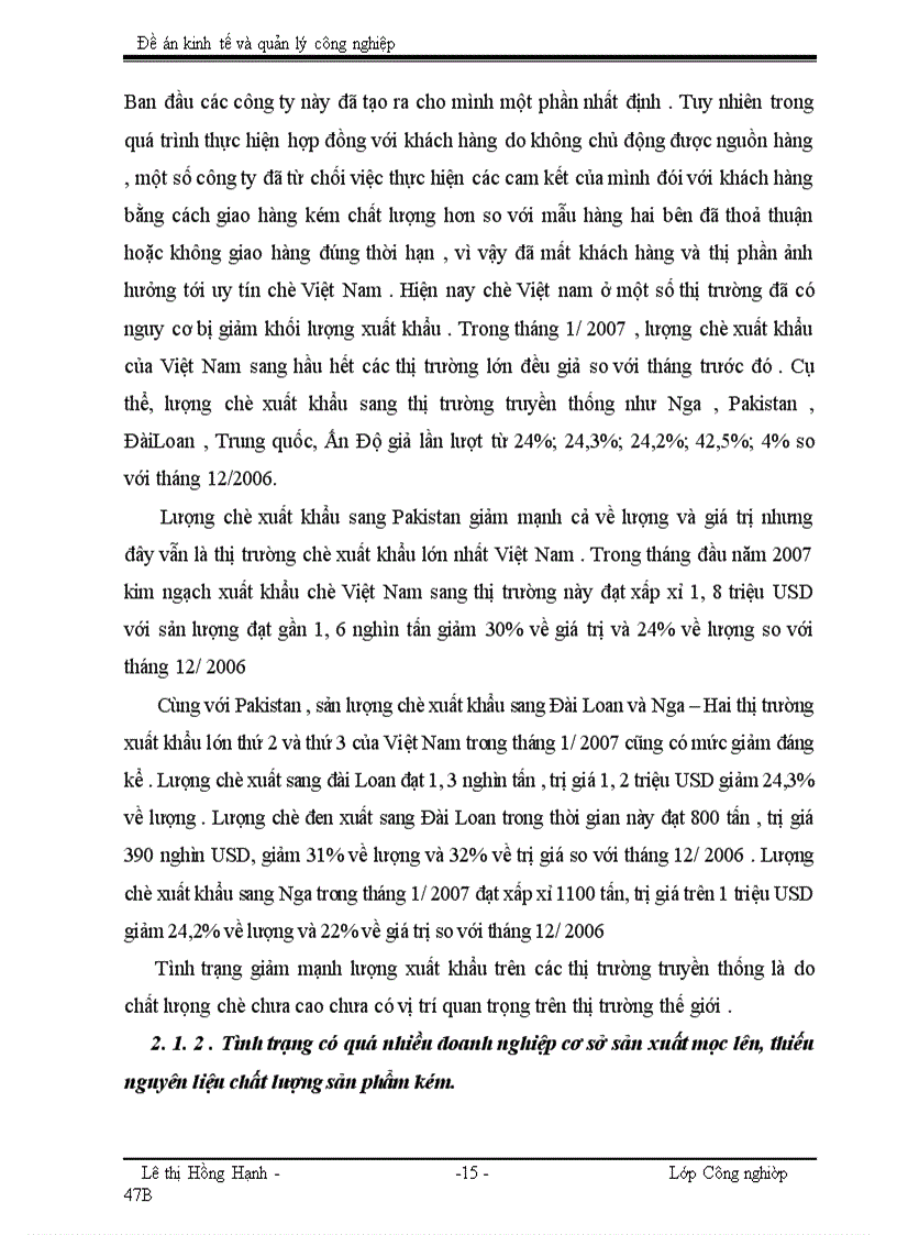 image for page Xây dựng ngành chè theo hướng an toàn tăng sức cạnh tranh trên thị trường