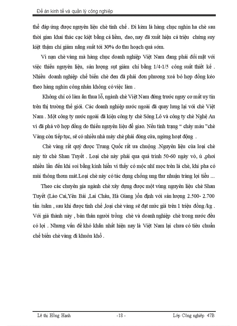 image for page Xây dựng ngành chè theo hướng an toàn tăng sức cạnh tranh trên thị trường