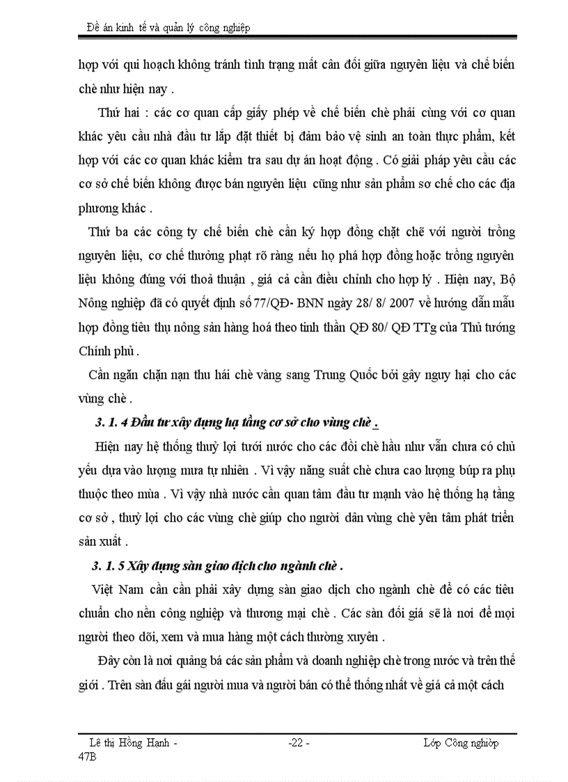 image for page Xây dựng ngành chè theo hướng an toàn tăng sức cạnh tranh trên thị trường
