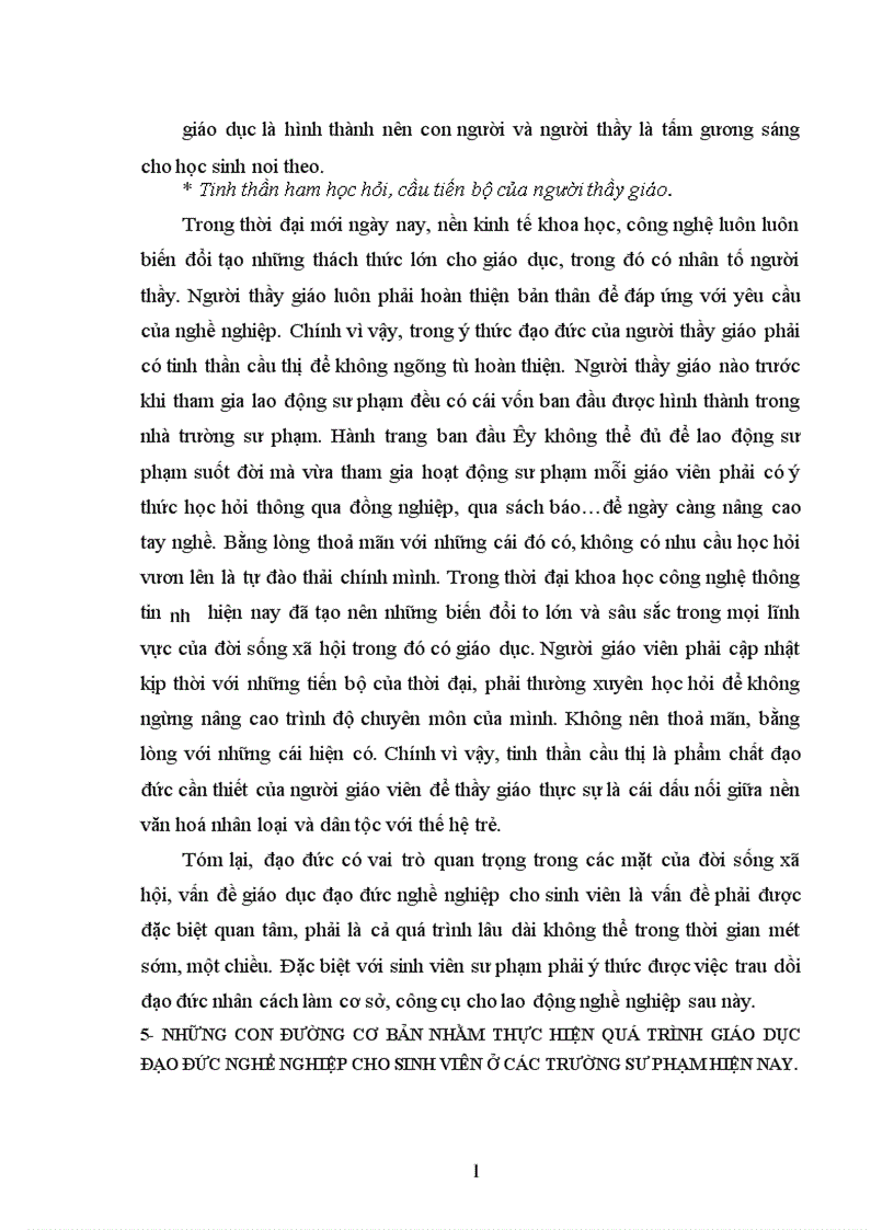 image for page Biện pháp giáo dục đạo đức nghề nghiệp cho sinh viên trường Cao Đẳng Sư Phạm Thái Bình 1