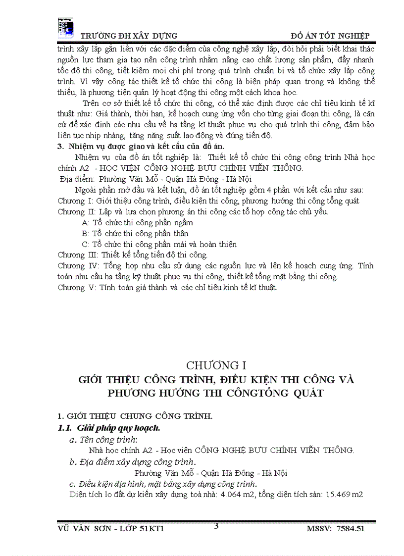 image for page Thiết kế tổ chức thi công công trình Nhà học chính A2 học viện công nghệ bưu chính viễn thông