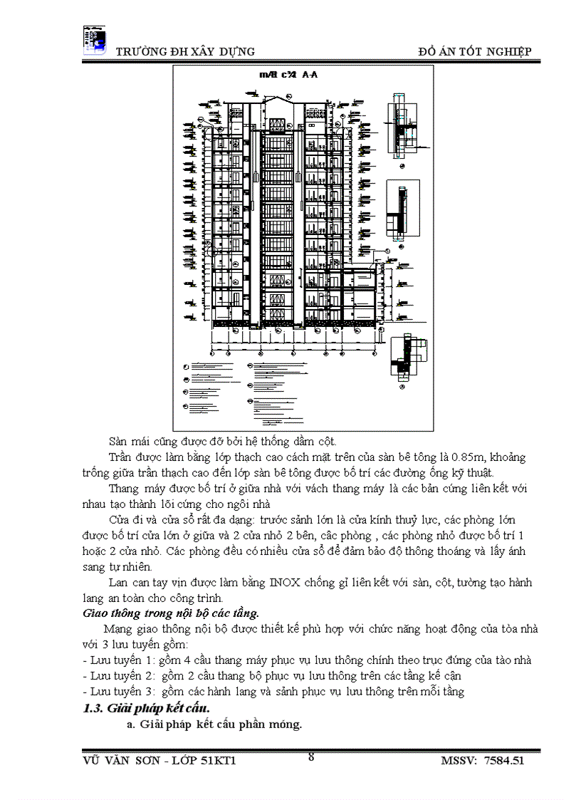 image for page Thiết kế tổ chức thi công công trình Nhà học chính A2 học viện công nghệ bưu chính viễn thông