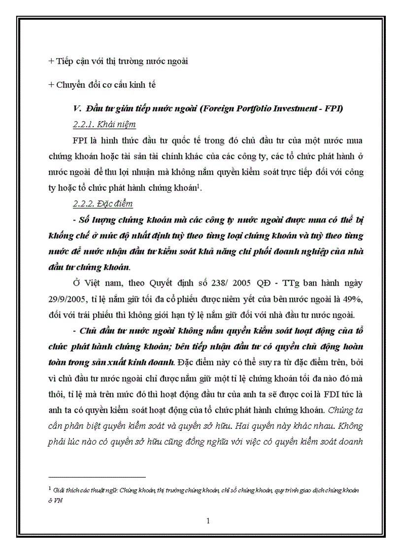 image for page Thị trường vốn đầu tư nước ngoài ở Việt Nam thực trạng và giải pháp