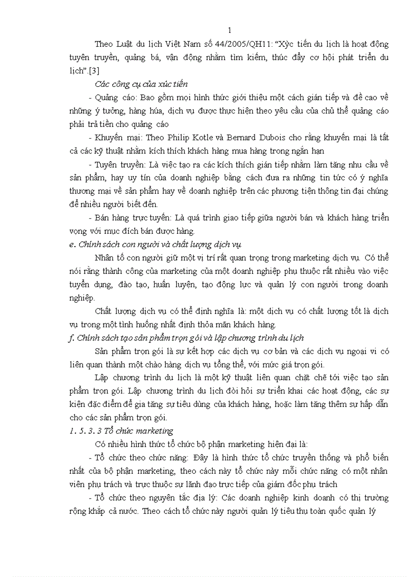 image for page Giải pháp hoàn thiện tổ chức hoạt động marketing tại công ty TNHH du lịch quốc tế Sao Bắc 1