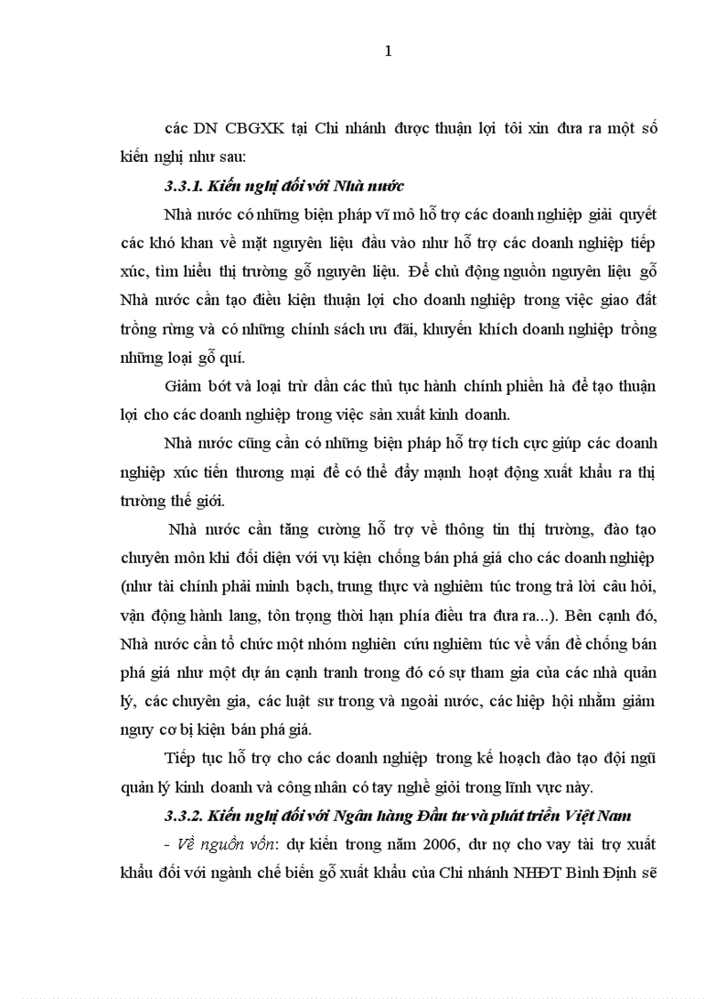 image for page Mở rộng cho vay đối với các doanh nghiệp chế biến gỗ xuất khẩu tại Ngân hàng Đầu tư và phát triển Bình Định