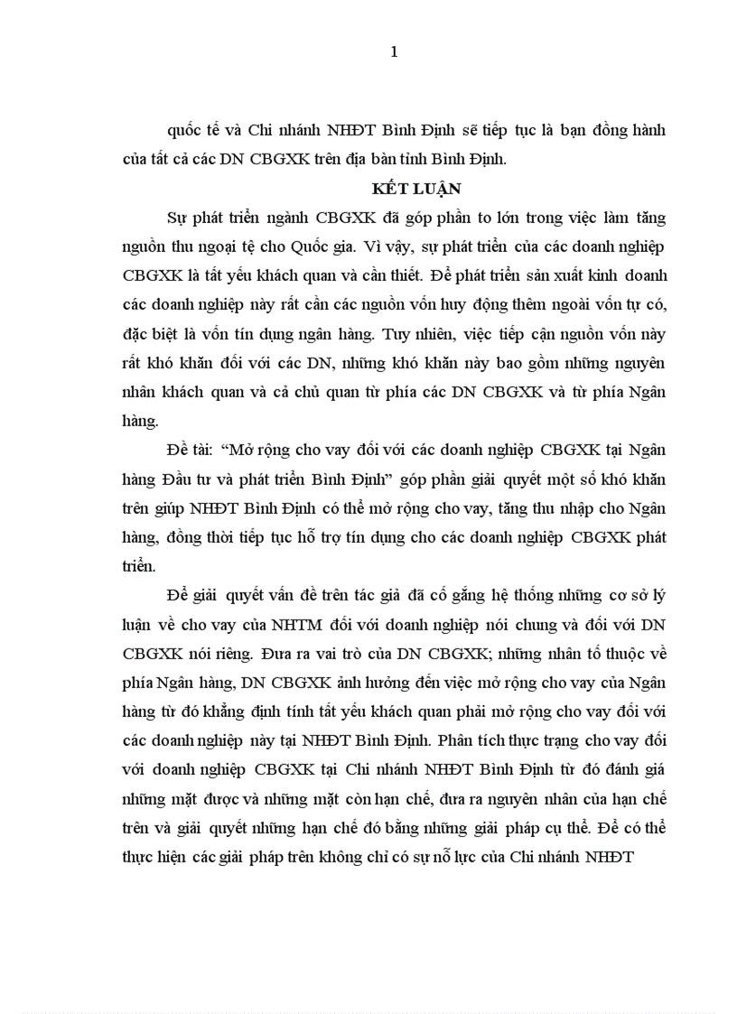 image for page Mở rộng cho vay đối với các doanh nghiệp chế biến gỗ xuất khẩu tại Ngân hàng Đầu tư và phát triển Bình Định