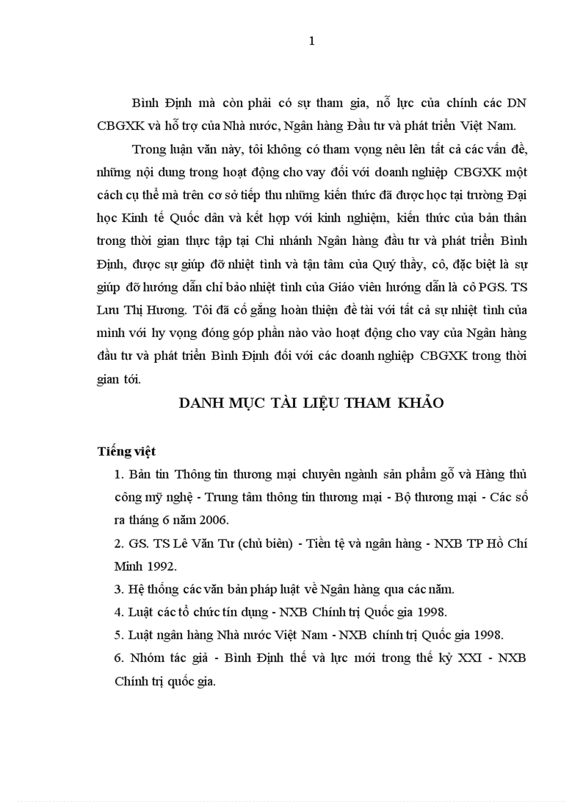 image for page Mở rộng cho vay đối với các doanh nghiệp chế biến gỗ xuất khẩu tại Ngân hàng Đầu tư và phát triển Bình Định