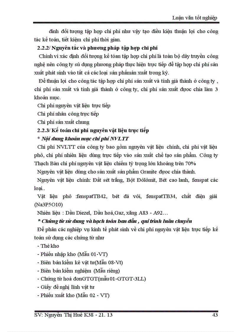 image for page Thực trạng kế toán chi phí sản suất và gíá thành sản phẩm ở Công ty Thạch Bàn 1