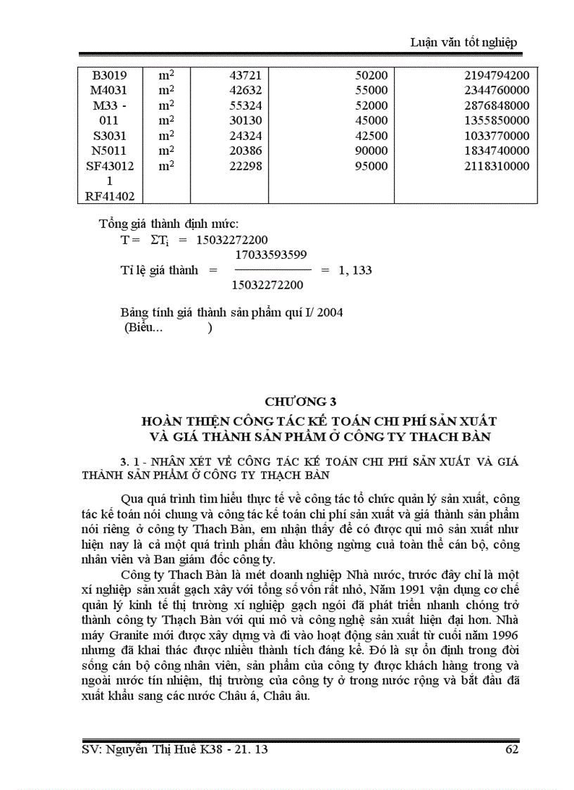 image for page Thực trạng kế toán chi phí sản suất và gíá thành sản phẩm ở Công ty Thạch Bàn 1