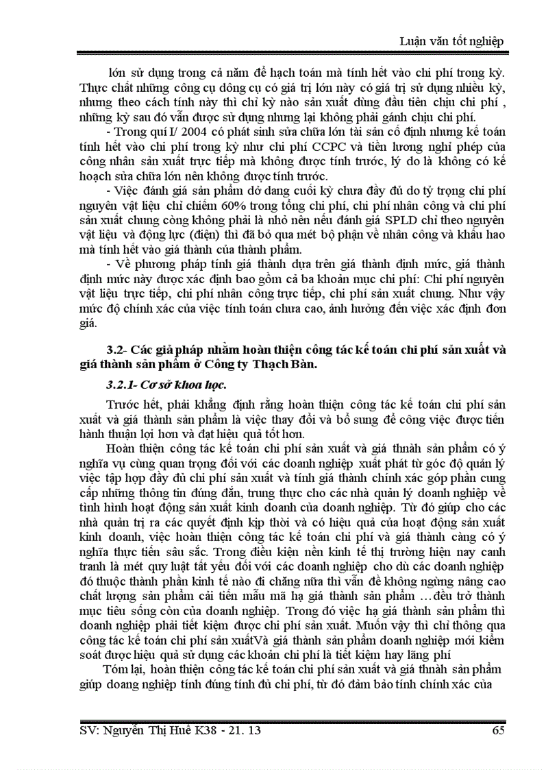 image for page Thực trạng kế toán chi phí sản suất và gíá thành sản phẩm ở Công ty Thạch Bàn 1