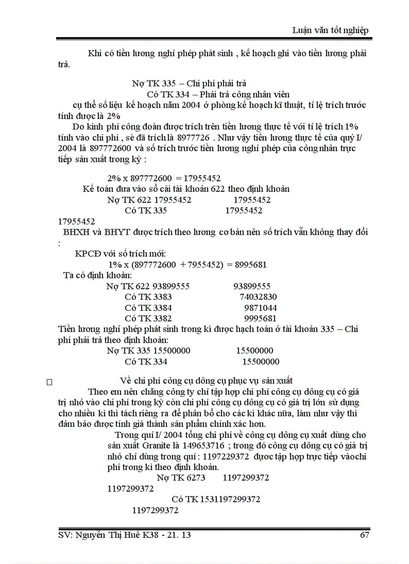 image for page Thực trạng kế toán chi phí sản suất và gíá thành sản phẩm ở Công ty Thạch Bàn 1