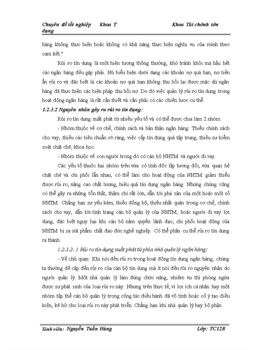 image for page Một số biện pháp nhằm phòng ngừa và hạn chế rủi ro tín dụng tại Chi nhánh Ngân hàng TMCP Ngoại thương Hà Tĩnh 1