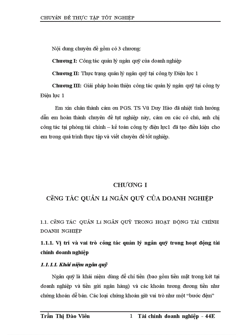 image for page Hoàn thiện công tác quản lý ngân quỹ tại công ty Điện lực 1 1