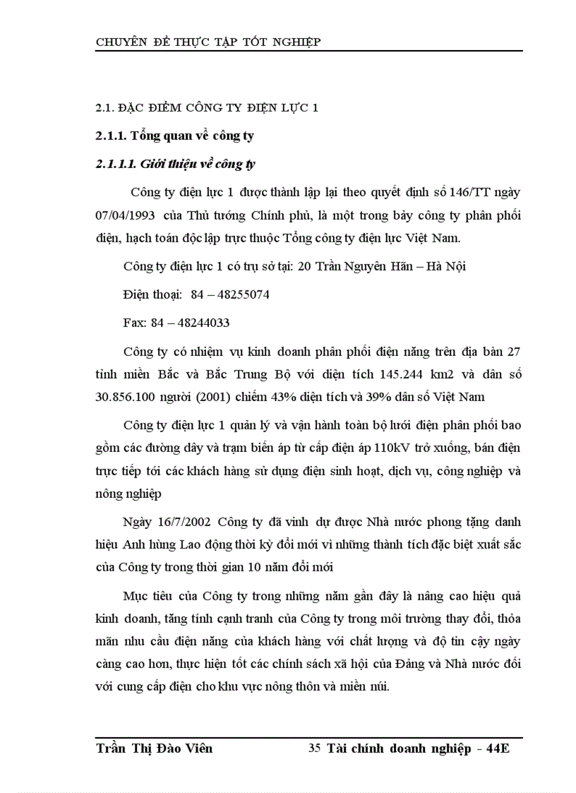 image for page Hoàn thiện công tác quản lý ngân quỹ tại công ty Điện lực 1 1