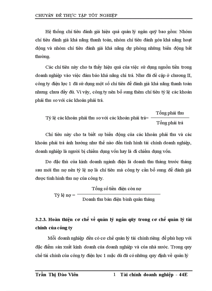 image for page Hoàn thiện công tác quản lý ngân quỹ tại công ty Điện lực 1 1
