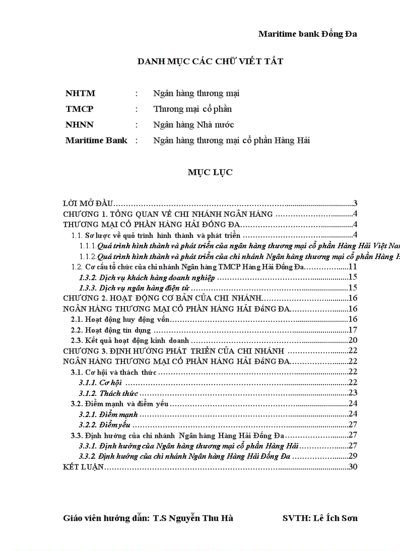 image for page Hoạt động cơ bản của chi nhánh ngân hàng thương mại cổ phần hàng hải đống đa