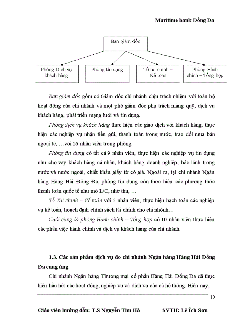 image for page Hoạt động cơ bản của chi nhánh ngân hàng thương mại cổ phần hàng hải đống đa