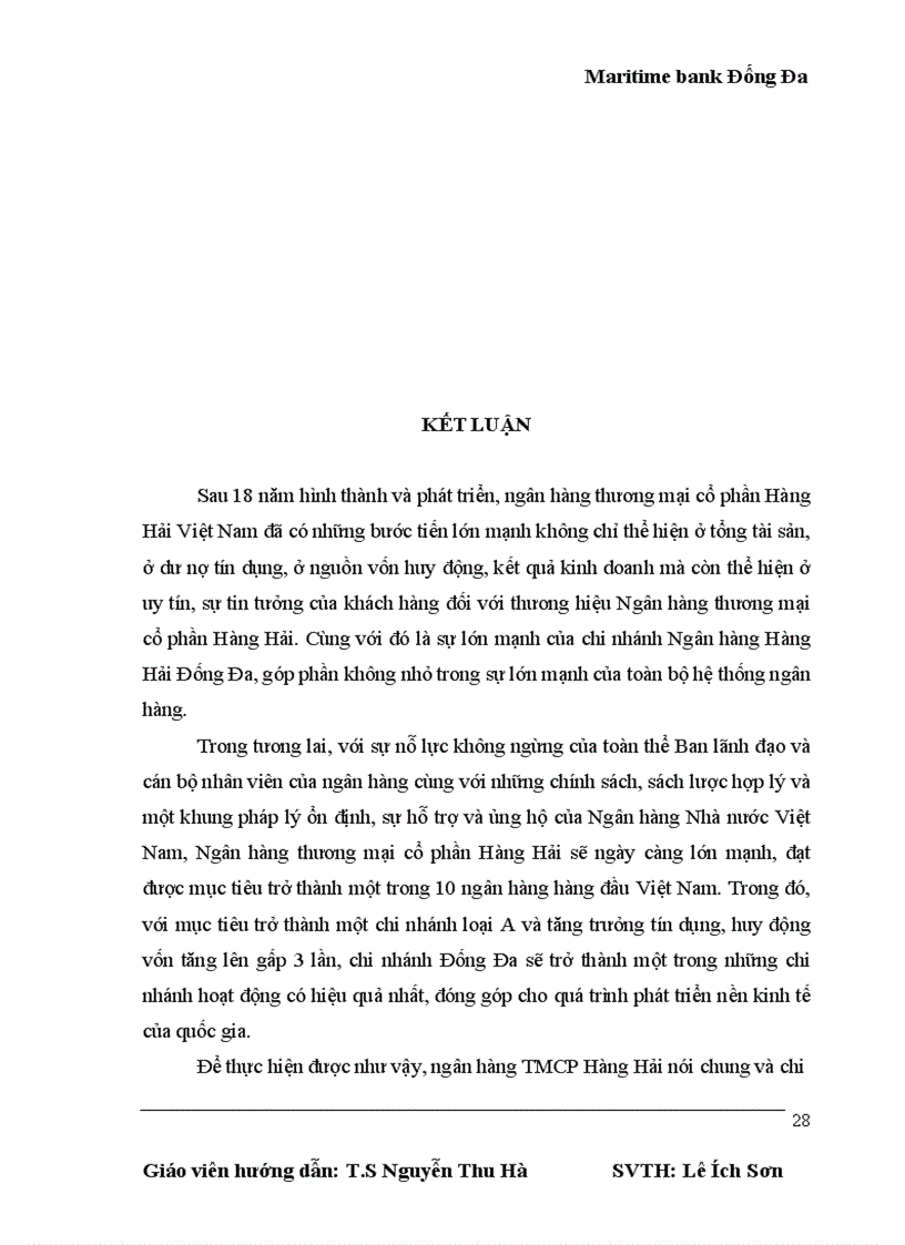 image for page Hoạt động cơ bản của chi nhánh ngân hàng thương mại cổ phần hàng hải đống đa