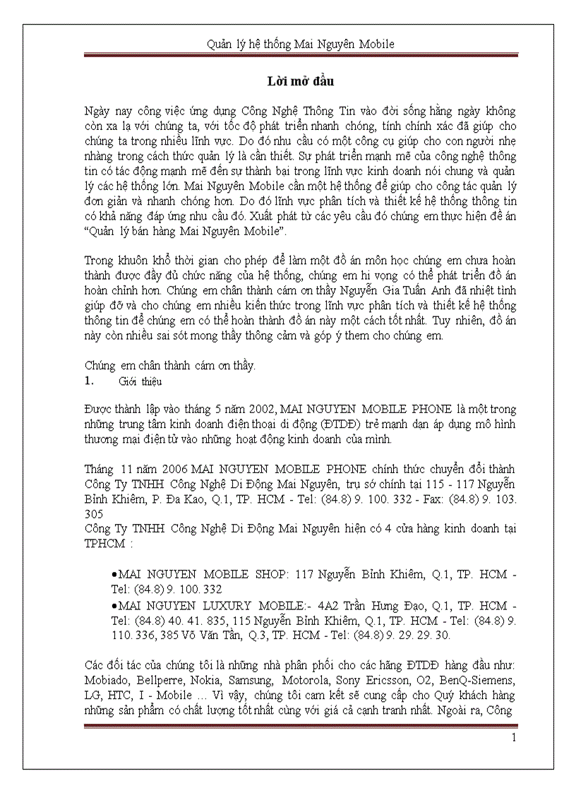 image for page Quản lý hệ thống Mai Nguyên Mobile 1