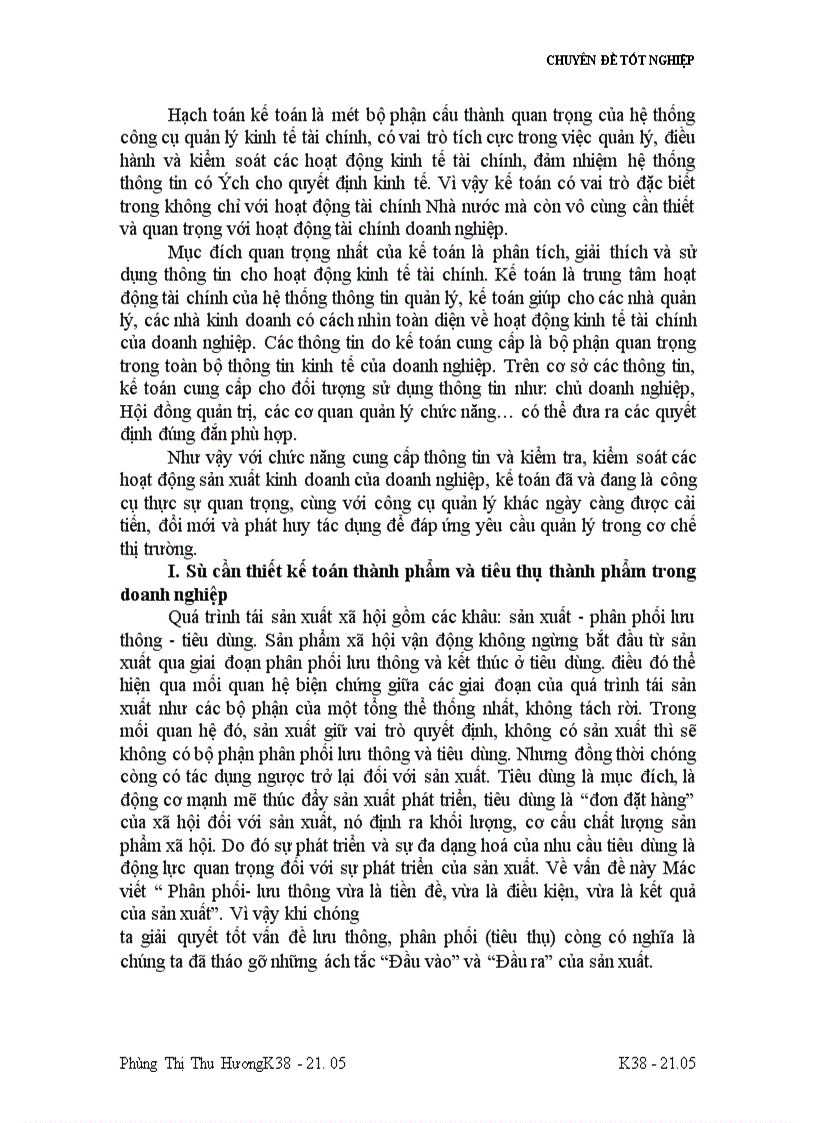 image for page Tổ chức công tác kế toán thành phẩm và tiêu thụ thành phẩm ở nhà máy thuốc lá Thăng Long 1