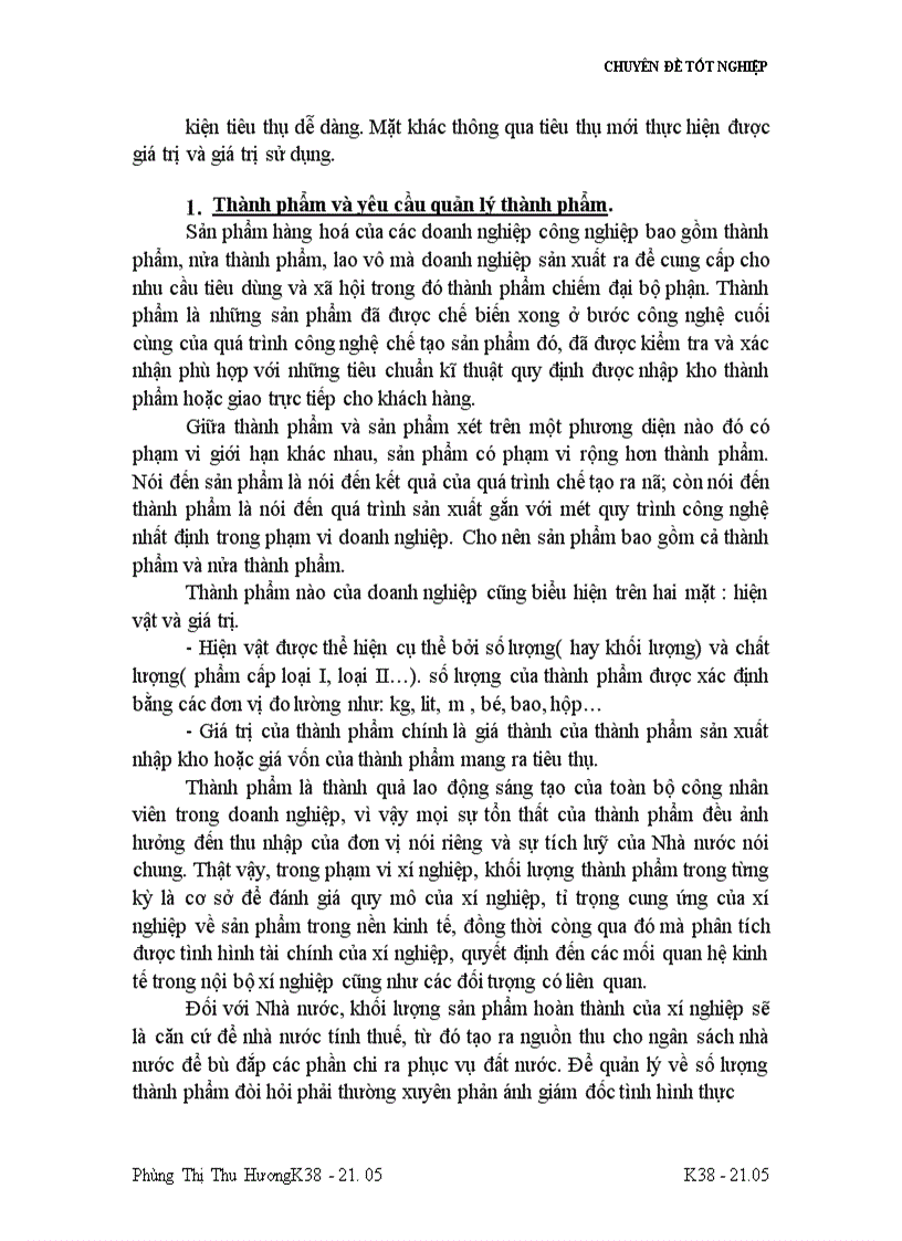 image for page Tổ chức công tác kế toán thành phẩm và tiêu thụ thành phẩm ở nhà máy thuốc lá Thăng Long 1
