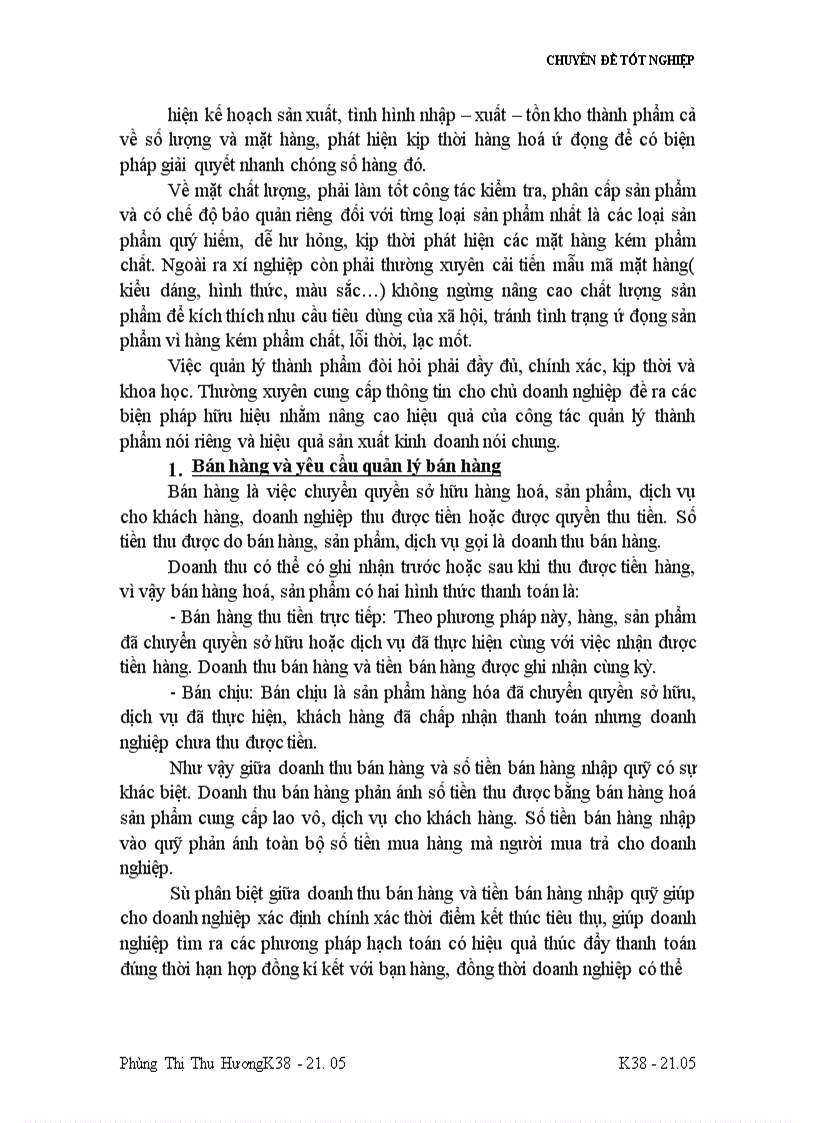 image for page Tổ chức công tác kế toán thành phẩm và tiêu thụ thành phẩm ở nhà máy thuốc lá Thăng Long 1