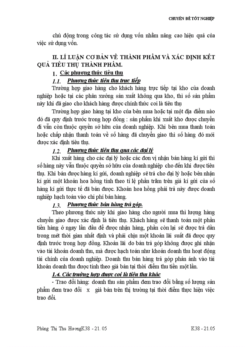 image for page Tổ chức công tác kế toán thành phẩm và tiêu thụ thành phẩm ở nhà máy thuốc lá Thăng Long 1