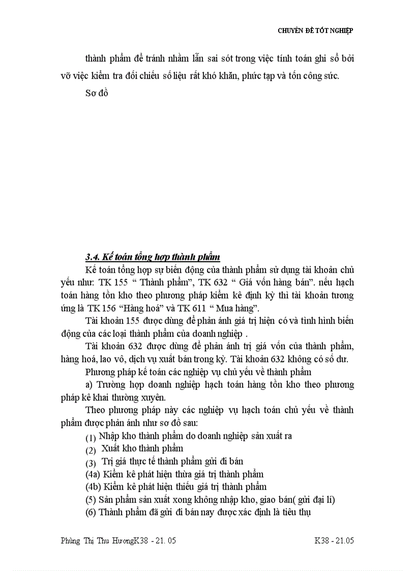 image for page Tổ chức công tác kế toán thành phẩm và tiêu thụ thành phẩm ở nhà máy thuốc lá Thăng Long 1