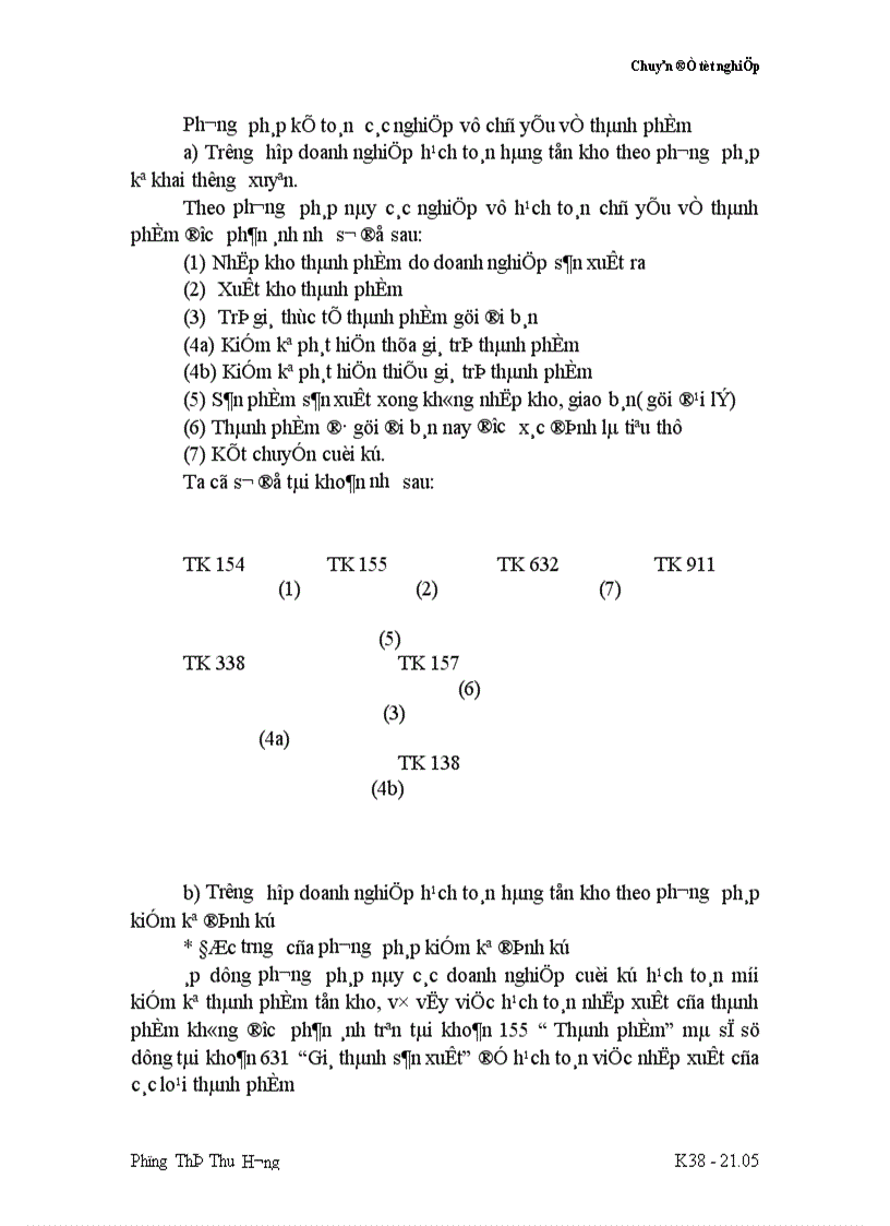 image for page Tổ chức công tác kế toán thành phẩm và tiêu thụ thành phẩm ở nhà máy thuốc lá Thăng Long 1