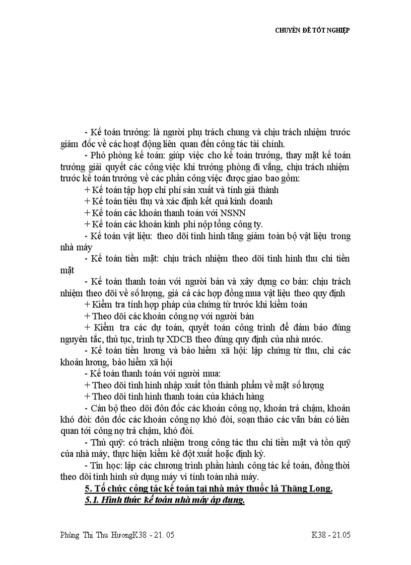 image for page Tổ chức công tác kế toán thành phẩm và tiêu thụ thành phẩm ở nhà máy thuốc lá Thăng Long 1