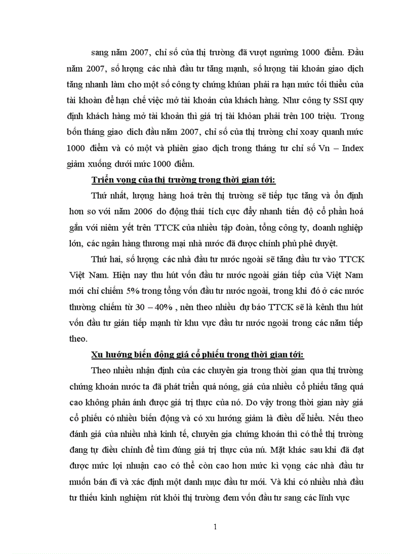 image for page Nhận định về xu hướng biến động giá cổ phiếu trong thời gian tới