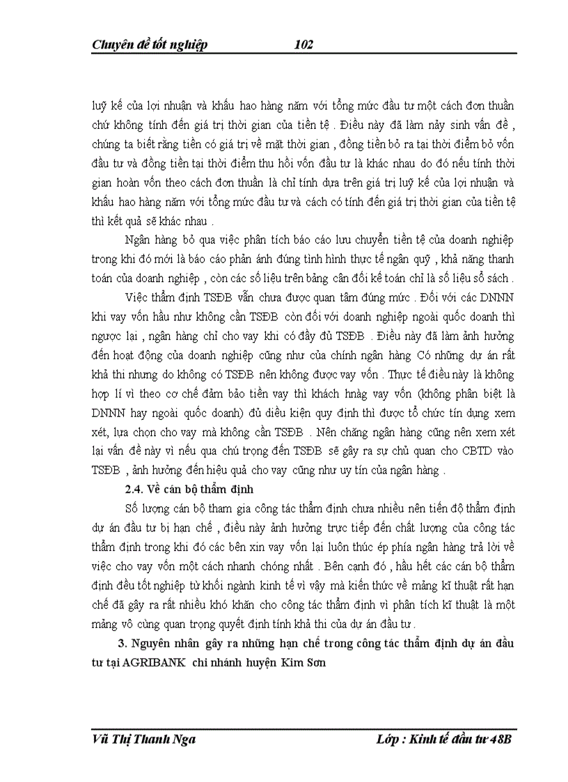 image for page Nâng cao chất lượng thẩm định dự án đầu tư trong hoạt động cho vay đối với các doanh nghiệp tại NHNo PTNTVN chi nhánh huyện Kim Sơn tỉnh Ninh Bình