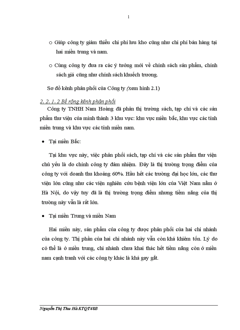 image for page Hoàn thiện kênh phân phối sách và các sản phẩm thư viện tại công ty TNHH Nam Hoàng 1