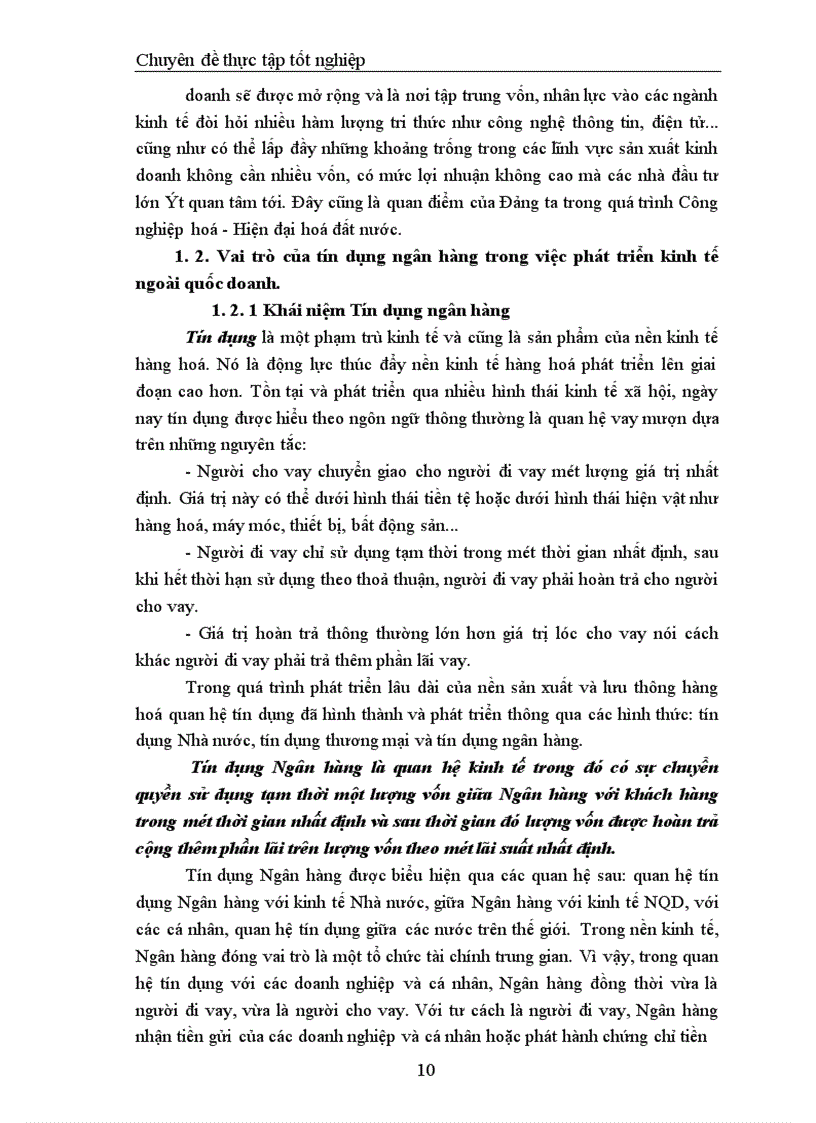 image for page Giải pháp nâng cao chất lượng tín dụng đối với kinh tế ngoài quốc doanh tại Sở giao dịch I Ngân hàng Đầu tư và Phát triển Việt Nam 1