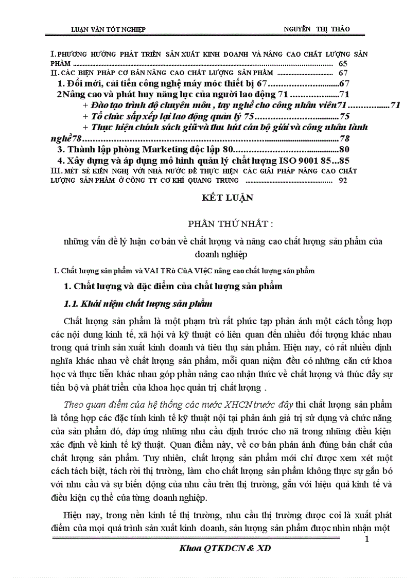 image for page Biện pháp nâng cao chất lượng sản phẩm ở công ty cơ khí Quang Trung 1