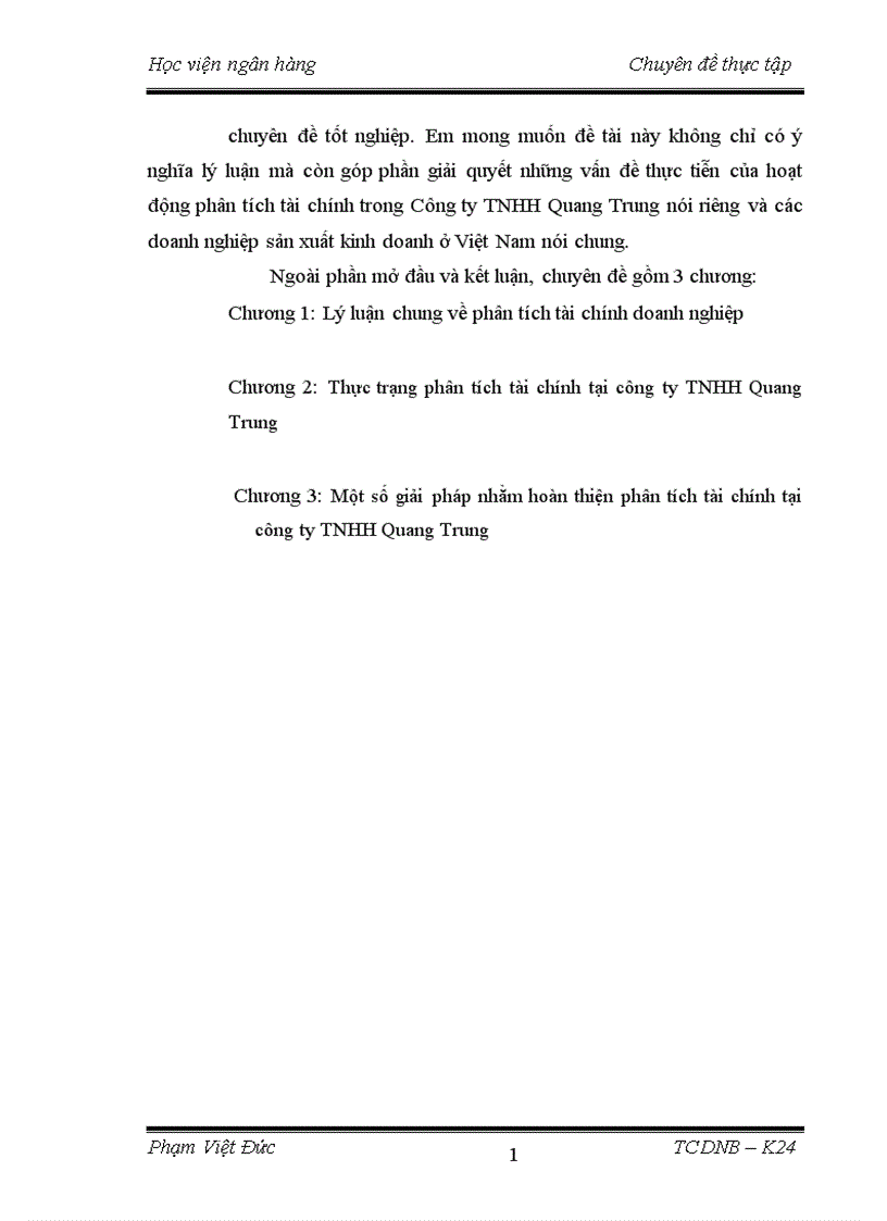 image for page Phân tích tài chính doanh nghiệp tại Công ty TNHH Quang Trung thực trạng và giải pháp 1