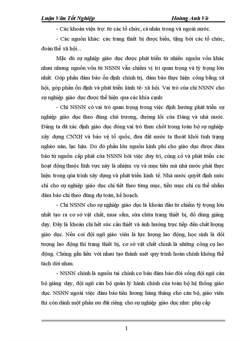 image for page Thực trạng quản lý chi ngân sách nhà nước cho sự nghiệp giáo dục PTTH trên địa bàn tỉnh Phú Thọ thời gian qua