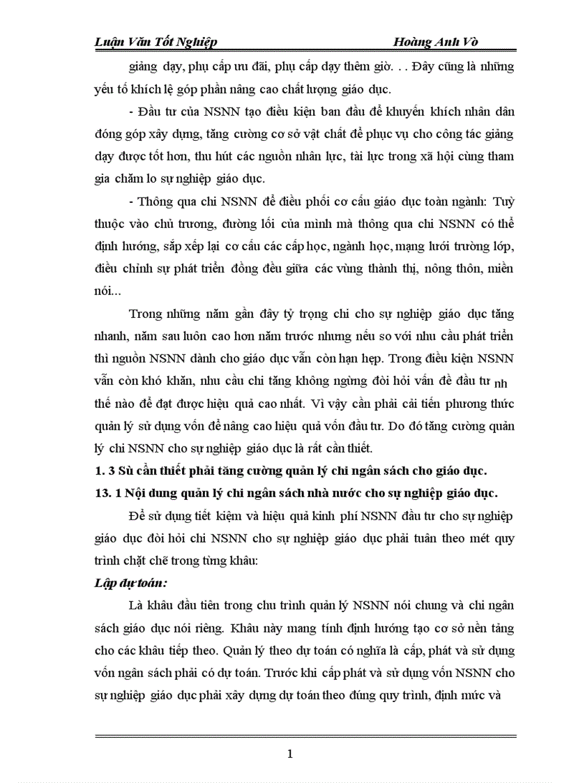 image for page Thực trạng quản lý chi ngân sách nhà nước cho sự nghiệp giáo dục PTTH trên địa bàn tỉnh Phú Thọ thời gian qua